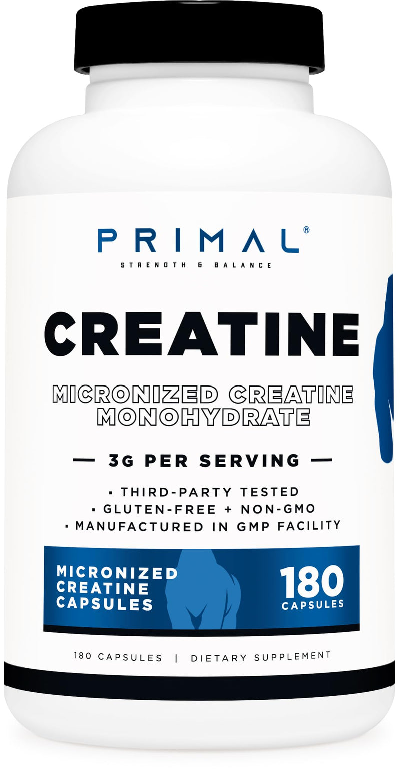 Primal Creatine Monohydrate (3000 Mg 180 Caps)